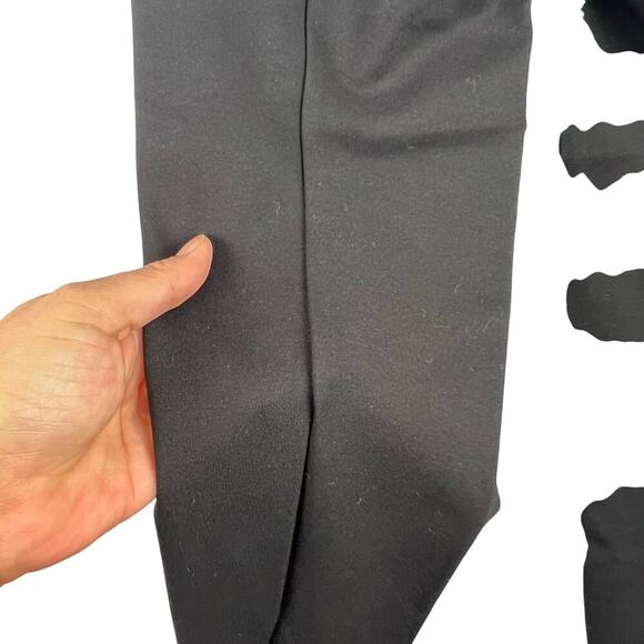 Crown & Ivy True Black Essentials Seamed Pull On Leggings/Stretch Career Pants M - Picture 6 of 10